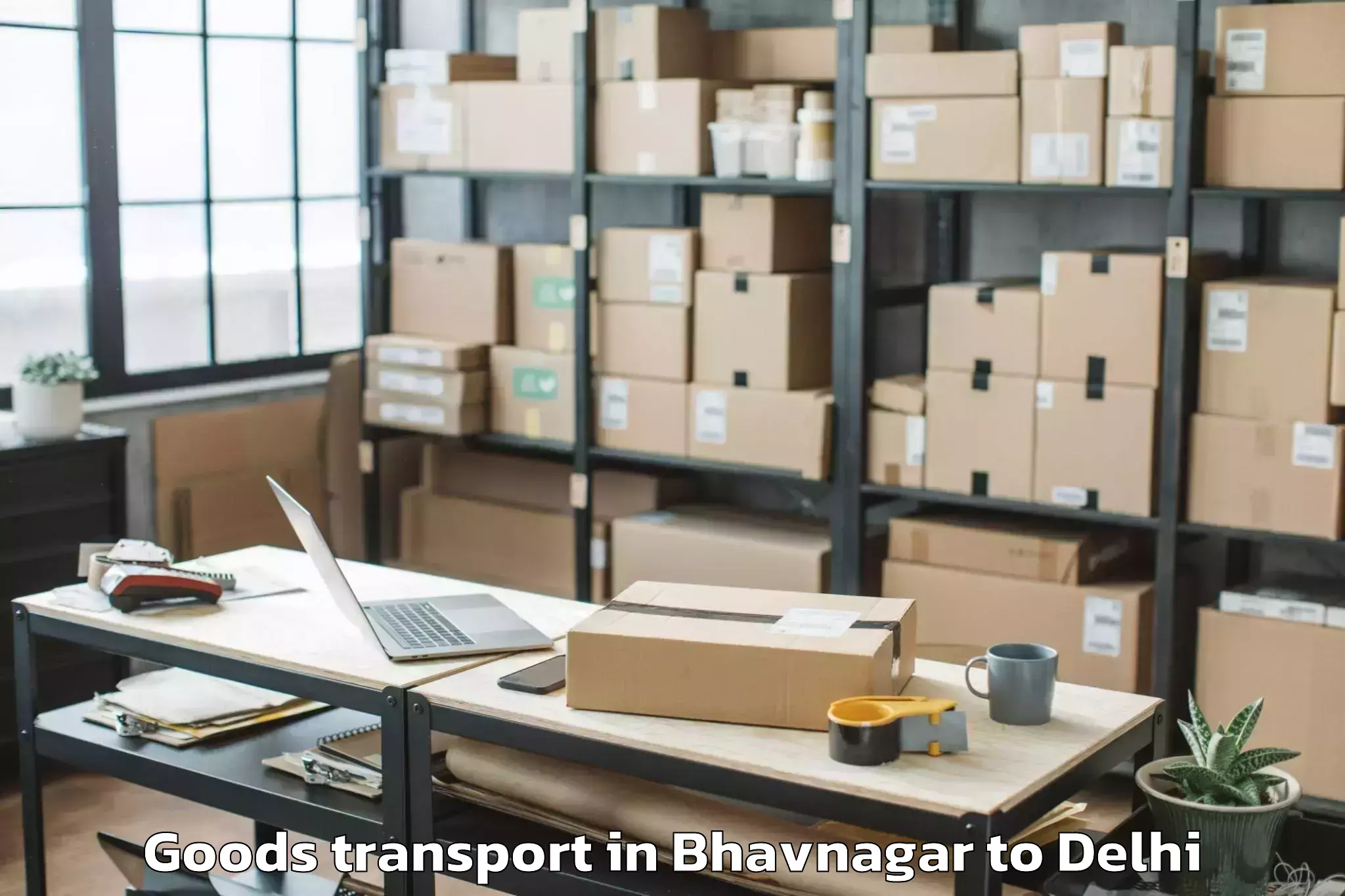 Affordable Bhavnagar to Burari Goods Transport